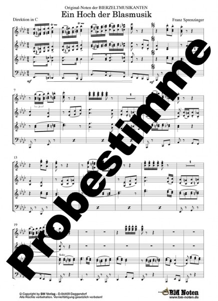 Ein Hoch der Blasmusik