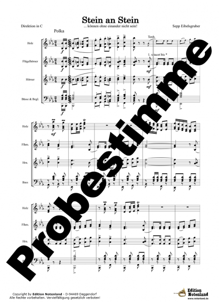 Stein an Stein - Blasmusik