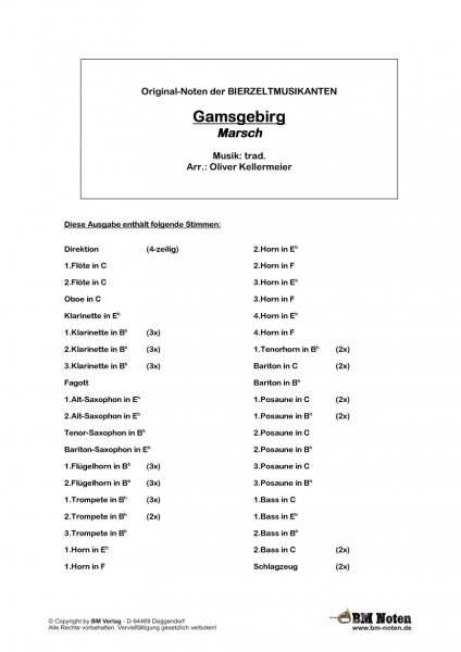 Gamsgebirg Marsch