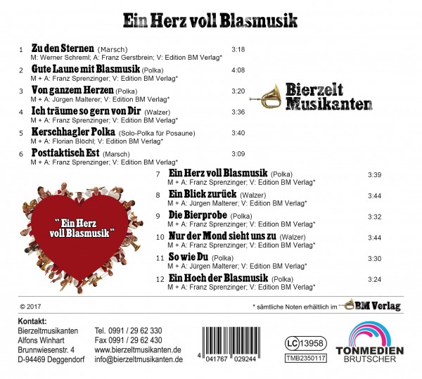 Ein Herz voll Blasmusik - CD