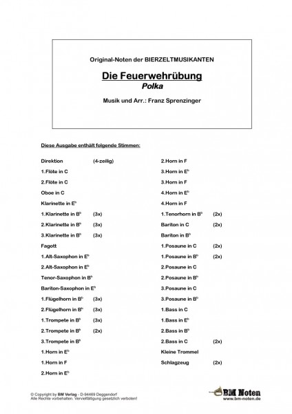 Die Feuerwehrübung
