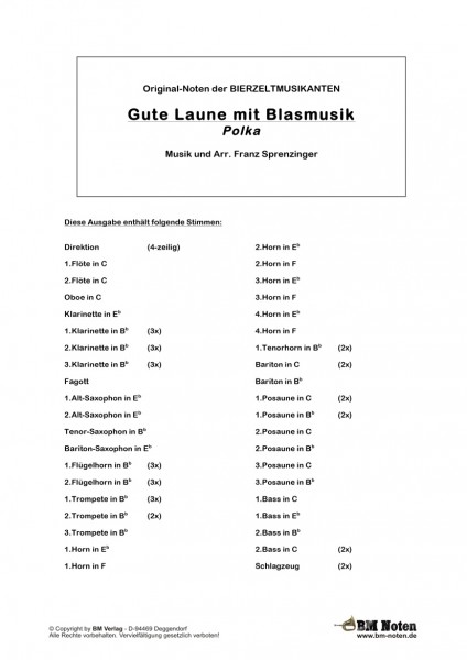 Gute Laune mit Blasmusik