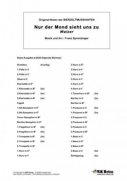 Nur der Mond sieht uns zu