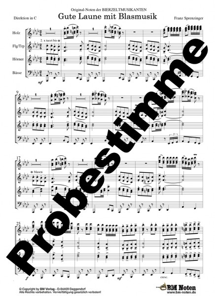 Gute Laune mit Blasmusik