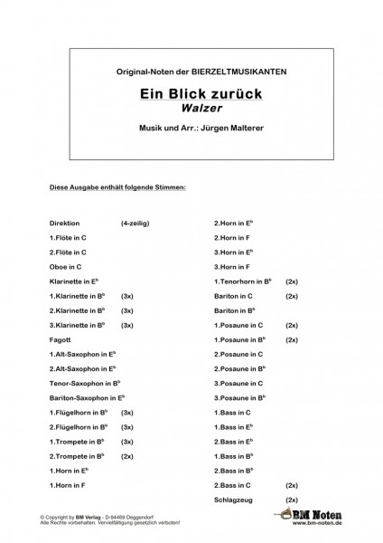 Ein Blick zurück