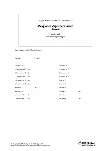 Maxglaner Zigeunermarsch