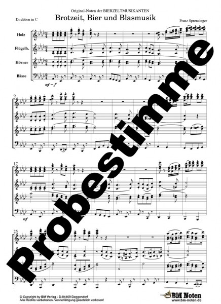 Brotzeit Bier und Blasmusik