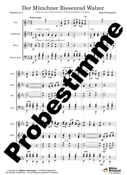 Der Münchner Riesenrad Walzer - Blasmusik