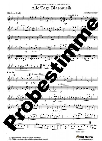 Alle Tage Blasmusik